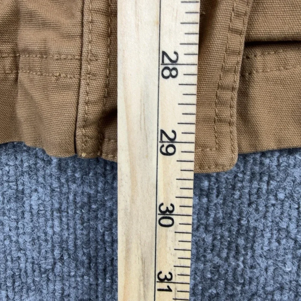 Old Navy 00s Jacket Mens 2XL Brown Canvas Corduroy Collar Workwear Coat